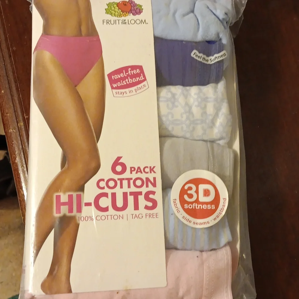 Fruit of the Loom Multi-Color Cotton Hi-Cuts 6 Pack - Picture 5 of 5